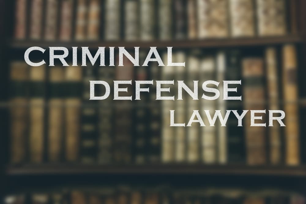 Representing criminal defense lawyer